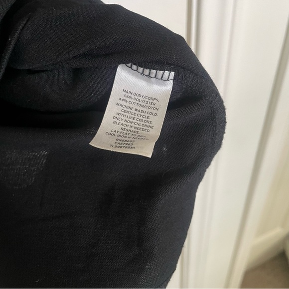 Leith Ruched Long Sleeve Dress, black, Small - Picture 6 of 6